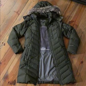 Hunter Green Eddie Bauer Parka